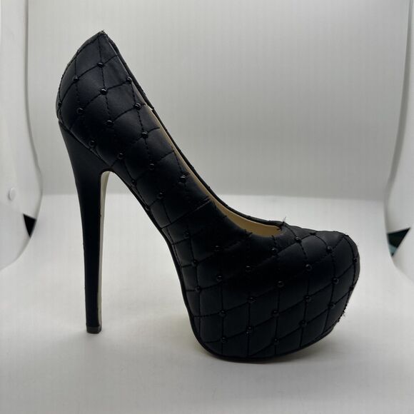 Cape Robbin CIARA-XKK-03 Platform High Heels Pumps Shoes Women's Size 7 Studded - Picture 10 of 15